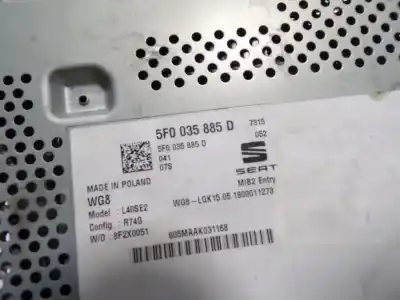 Автозапчастина б/у аудіо система / радіо cd для seat toledo iv (kg3) 1.6 tdi посилання на oem iam 5f0035885d  5f0035885d