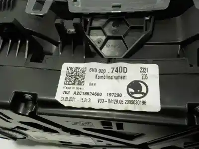 Автозапчастина б/у панель інструментів для skoda fabia combi 1.0 tsi посилання на oem iam 6v0920740d  6v0920740d