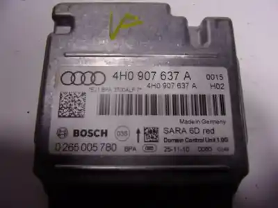 Автозапчастина б/у блок управління подушками безпеки для audi a8 (4h) 4.2 tdi quattro largo посилання на oem iam 4h0907637l  4h0907637a