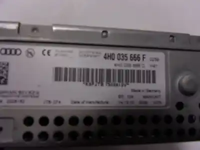 Автозапчастина б/у gps навігаційна система для audi a8 (4h) 4.2 tdi quattro largo посилання на oem iam 4h0035666fx  4h0035666f