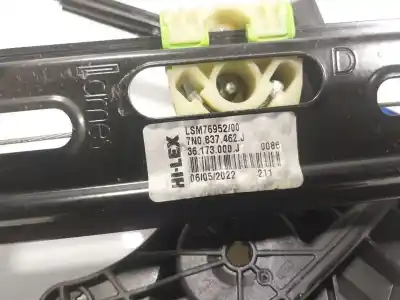 Автозапчасти б/у регулятор стекла переднего правого за seat alhambra (711) 1.4 16v tsi ссылки oem iam 7n0837462j  