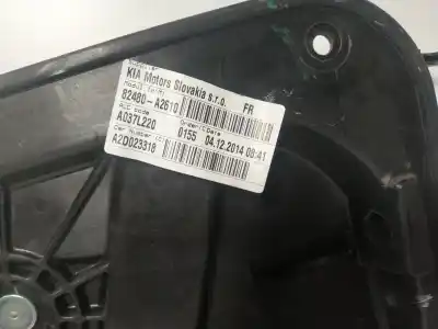 Second-hand car spare part passenger side right window regulator for kia cee´´d 1.6 gdi cat oem iam references 82481a2700  