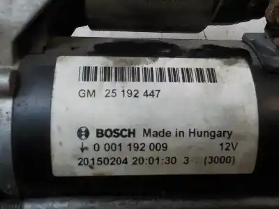 Peça sobressalente para automóvel em segunda mão motor de arranque por opel corsa e color edition ecoflex referências oem iam 55578921 0001192009 25192447
