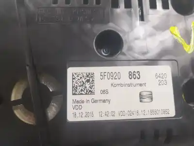 Second-hand car spare part dashboard for seat leon (5f1) 1.2 tsi oem iam references 5f0920863  5f0920863