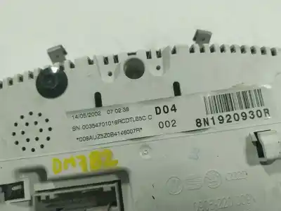 Gebrauchtes Autoersatzteil instrumententafel zum audi tt (8n3/8n9) 1.8 t coupe (132kw) oem-iam-referenzen 8n1920930q  8n1920930r