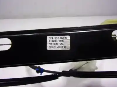 Second-hand car spare part passenger side right window regulator for seat leon (kl1) 2.0 tdi oem iam references 5fa837462b  5fa837462b