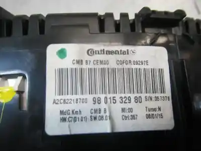 Peça sobressalente para automóvel em segunda mão quadrante por citroen c4 lim. white attraction referências oem iam 9801532980  9801532980