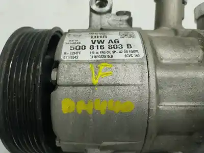 Second-hand car spare part air conditioning compressor for seat leon (5f1) 1.6 tdi oem iam references 5q0816803d  5q0816803b
