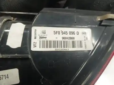Second-hand car spare part right tailgate light for seat leon (5f1) 1.6 tdi oem iam references 5f0945096d  5f0945096d