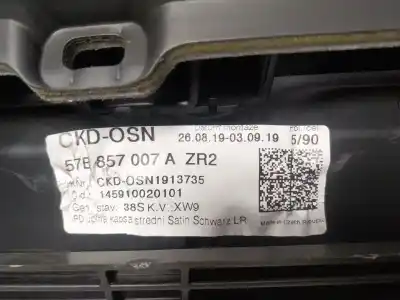 Автозапчастина б/у панель приладів для skoda karoq (nu) 1.6 tdi dpf посилання на oem iam 57b857007czr2 57a880204d 