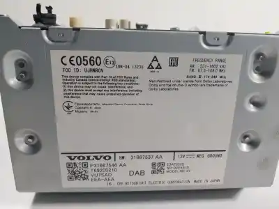 Автозапчастина б/у аудіо система / радіо cd для volvo xc90 excellence plug-in hybrid awd посилання на oem iam 36011499  31667537