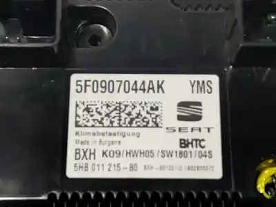 Second-hand car spare part climate control for seat leon (5f1) fr oem iam references 5f0907044akyms  5f0907044