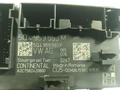 Second-hand car spare part electronic module for seat leon (5f1) fr oem iam references 5q4959593m  5q4959593