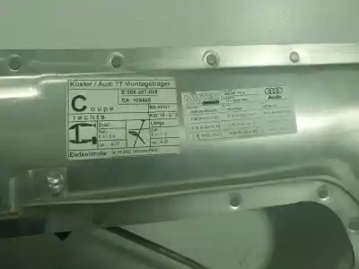 Second-hand car spare part passenger side right window regulator for audi tt (8n3) 1.8 t quattro oem iam references 8n0837462 8n8959802e 8n8837730a