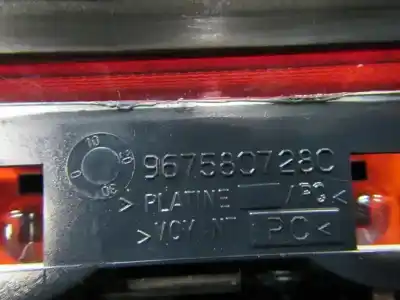 Автозапчасти б/у центральный задний фонарь за citroen c-elysée exclusive ссылки oem iam 9675807280  