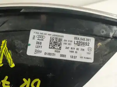 Автозапчасти б/у левый задний фонарь за audi q4 e-tron aq4e f4bac3 ссылки oem iam 89a945091  89a945091