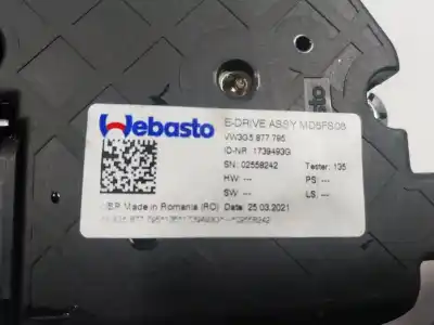 Автозапчастина б/у електричний двиг на дах для audi q4 e-tron aq4e f4bac3 посилання на oem iam 3g5877795  3g5877795