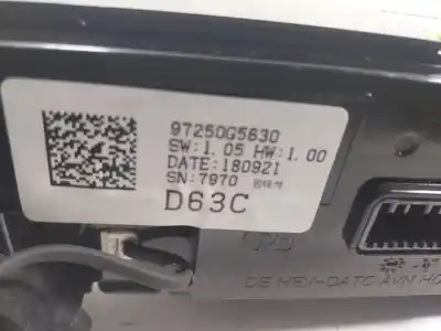 Peça sobressalente para automóvel em segunda mão comando de sofagem (chauffage / ar condicionado) por kia niro concept referências oem iam 97250g5630ca  97250g5xxx