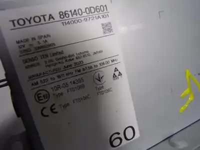 Автозапчастина б/у gps навігаційна система для toyota yaris cross 1.5 vvti 16 v 55 kw посилання на oem iam 861400d601  861400d601