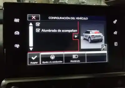 Автозапчастина б/у багатофункційний дисплей для citroen c4 cactus 1.6 bluehdi 100 посилання на oem iam 98010025zd  98010025zd