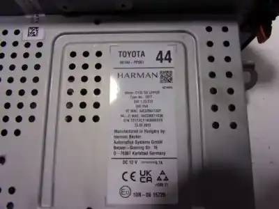 Автозапчастина б/у gps навігаційна система для toyota yaris cross 1.5 vvti 16 v 55 kw посилання на oem iam   86140yp061