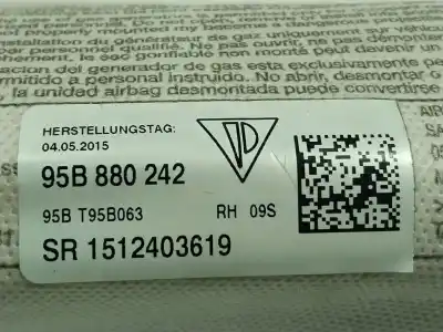 Автозапчастина б/у передня права бічна подушка безпеки для porsche macan (typ ) 3.0 v6 tdi cat посилання на oem iam 95b880242  95b880242