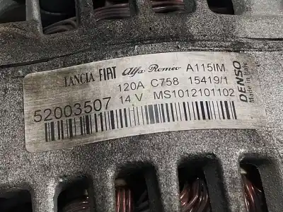 Автозапчасти б/у генератор за fiat doblo cargo (263_) 1.6 d multijet ссылки oem iam 52003507  52003507