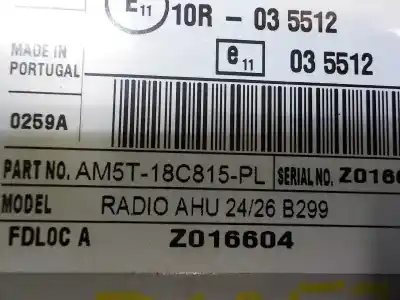 Pezzo di ricambio per auto di seconda mano impianto audio / radio cd per ford fiesta (ccn) trend riferimenti oem iam 2024533  am5t18c815pl