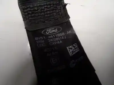 Автозапчастина б/у задній правий ремін безпеки для ford fiesta (ccn) 1.0 ecoboost cat посилання на oem iam 1814664 34028574j 8v51a611b68ak