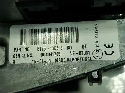 Peça sobressalente para automóvel em segunda mão sistema de áudio / rádio cd por ford transit courier b460 monospace 1.5 tdci referências oem iam 2603129  et7618d815