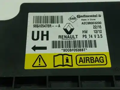 Pezzo di ricambio per auto di seconda mano centralina airbag per renault megane iii sport tourer 1.5 dci diesel fap riferimenti oem iam 985105478r  985105478r