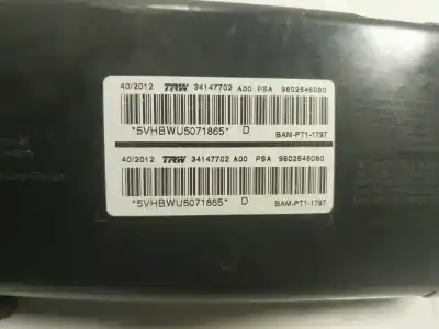 Second-hand car spare part front left side airbag for citroen c3 (f desde 11/2001) 1.1 8v oem iam references 9802546080  9802546080