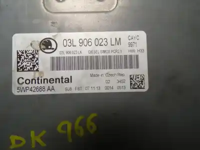 Second-hand car spare part ecu engine control for skoda rapid spaceback (nh1) 1.6 tdi oem iam references 03l906023lm  03l906023lm