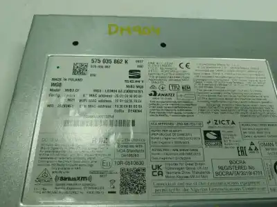 İkinci el araba yedek parçası ses sistemi / radyo cd için seat ibiza v (kj1, kjg) 1.0 tsi oem iam referansları 575035862k  575035862k