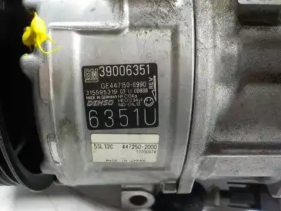 Second-hand car spare part air conditioning compressor for opel corsa e van 1.3 cdti oem iam references   39006351
