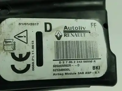 Автозапчасти б/у подушка безопасности передняя правая за renault captur i (j5_, h5_) 1.2 tce 120 ссылки oem iam 985h07776r  985h05592r