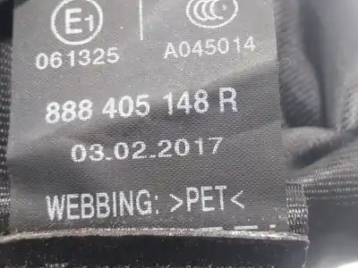 Автозапчасти б/у задний правый ремень безопасности за renault captur i (j5_, h5_) 1.2 tce 120 ссылки oem iam 888405148r  888405148r