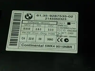 Second-hand car spare part electronic module for bmw x1 (e84) 2.0 16v turbodiesel oem iam references 61359395657  928753502