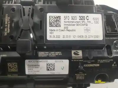 Second-hand car spare part dashboard for seat ateca (kh7, khp) 1.5 tsi oem iam references 5f0920320c  5f0920320c