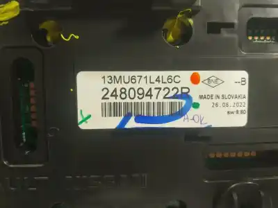 Автозапчасти б/у приборная доска за renault captur ii 1.0 tce ссылки oem iam 248094722r  248094722r