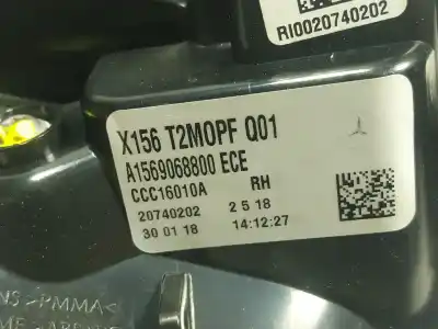 Автозапчастина б/у внутрішній правий завод для mercedes-benz clase gla (x156) gla 180 (156.942) посилання на oem iam a1569068800  a1569068800