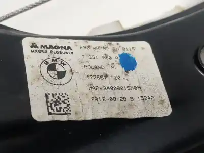 Автозапчастина б/у регулятор скла заднього правого для bmw 3 (f30, f80) 320 d посилання на oem iam 51357281888  73510650a
