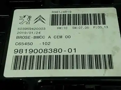 Автозапчасти б/у электронный модуль за citroen grand c4 spacetourer (3a_, 3e_) 2.0 bluehdi 160 ссылки oem iam 9819008380  981900838001