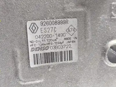 Second-hand car spare part air conditioning compressor for renault zoe (bfm_) zoe oem iam references   92600899r
