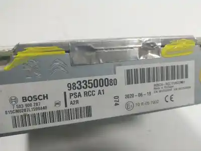 Second-hand car spare part audio system / radio cd for opel corsa f 1.2 (68) oem iam references   9833500080