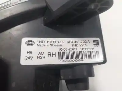 Pezzo di ricambio per auto di seconda mano luce fendinebbia destra per seat ibiza v (kj1, kjg) 1.0 tsi riferimenti oem iam 6f0941702a  6f0941702a