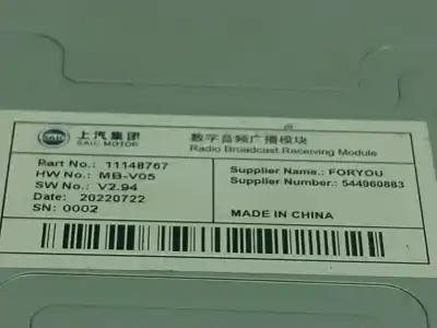 Peça sobressalente para automóvel em segunda mão módulo eletrônico por mg rover mg zs suv 1.5 vti referências oem iam   11148767