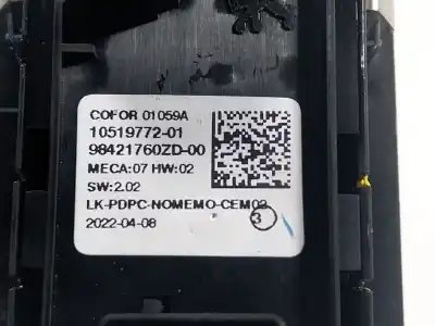 Автозапчастина б/у передні вікний вмикач для peugeot 208 (p2) 1.2 puretech посилання на oem iam 98421760zd  98421760
