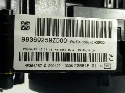 Автозапчастина б/у управління світлом для peugeot 208 (p2) 1.2 puretech посилання на oem iam 98369259zd  98369259