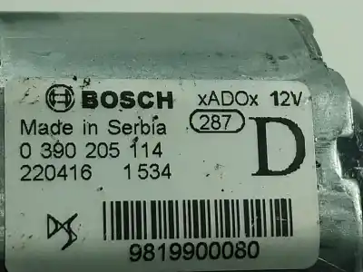 Автозапчастина б/у двигатель заднього склоочисника для peugeot 208 (p2) 1.2 puretech посилання на oem iam 9819900080  9819900080